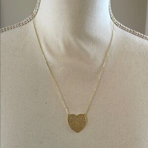 Melinda Maria Gold Heart Pendant Necklace